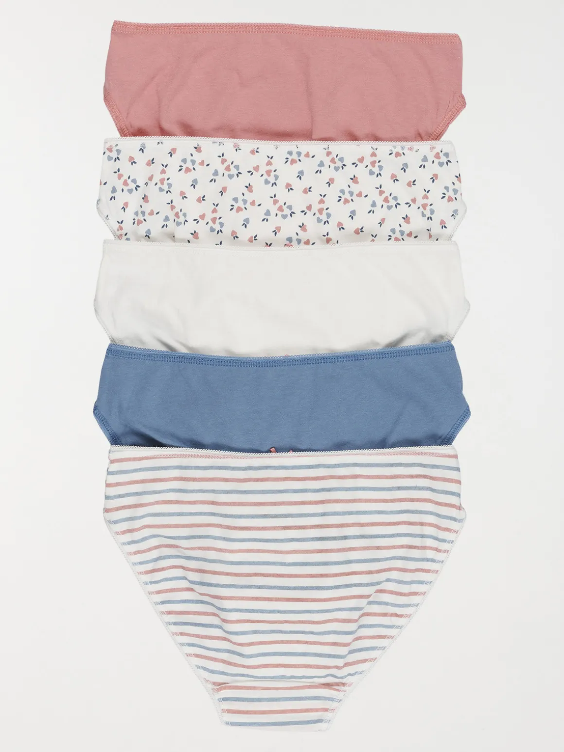 Lot de 5 slips imprimés fille