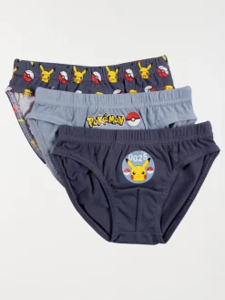 Lot de 3 slips Pokémon garçon