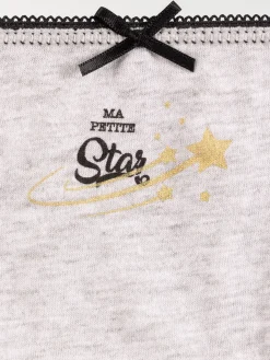 Lot de 5 slips star fille