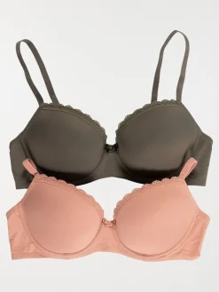 Lot de 2 soutiens-gorge femme (85B-95E)