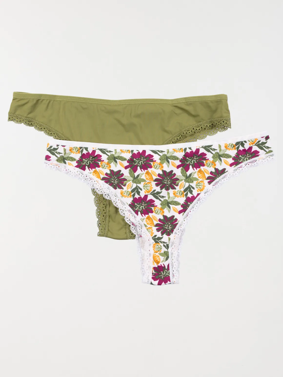 Lot de 2 tangas femme (S-L)