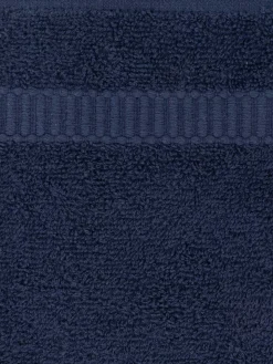 Lot gants de toilette bleu nuit 15x21 cm