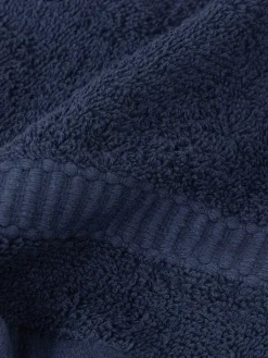 Lot gants de toilette bleu nuit 15x21 cm