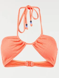 Maillot de bain 2 pièces corail femme