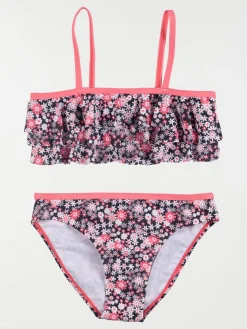 Maillot de bain fleuri fille (3-12A)