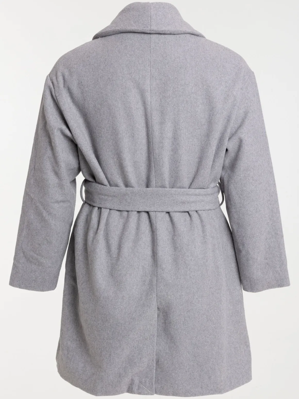 Manteau ceinturé grande taille femme