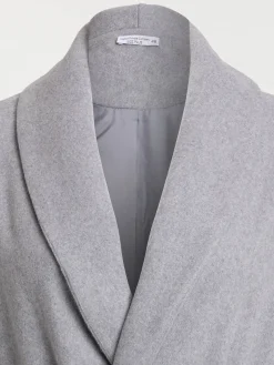 Manteau ceinturé grande taille femme