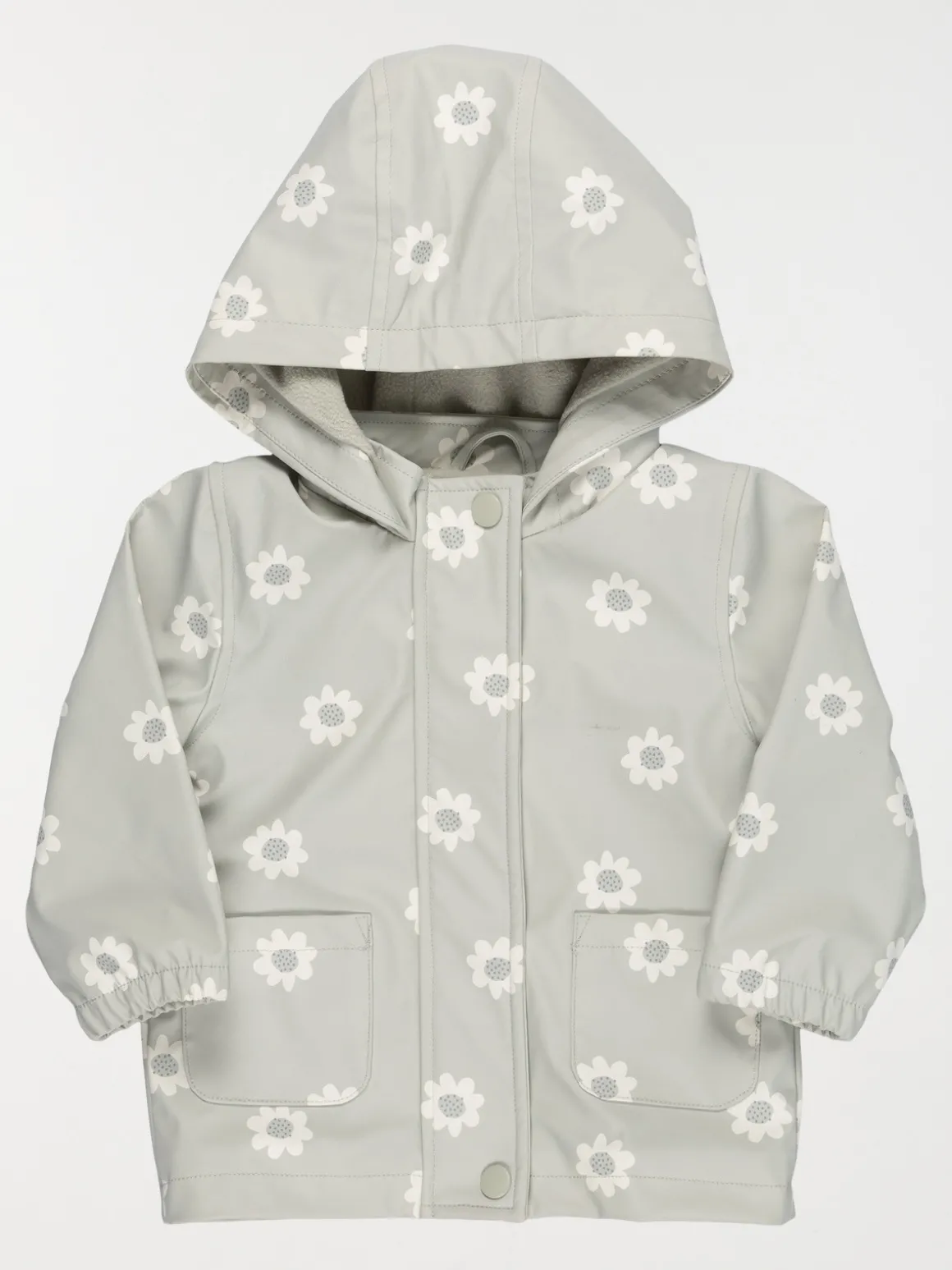 Manteau ciré à capuche fille (6-36M)
