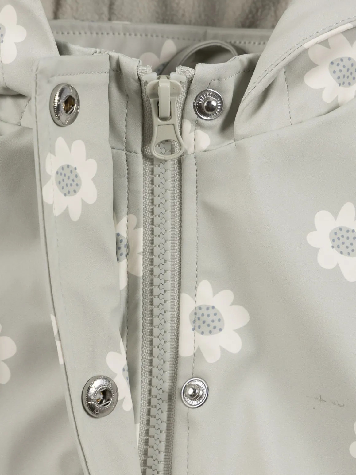 Manteau ciré à capuche fille (6-36M)