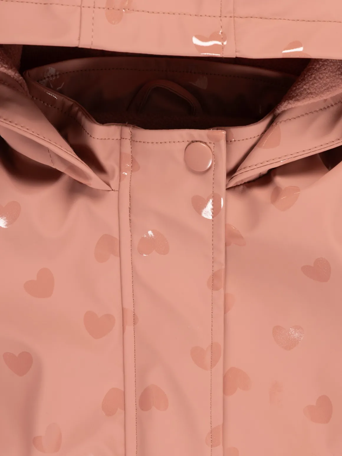 Manteau ciré à capuche fille (6-36M)