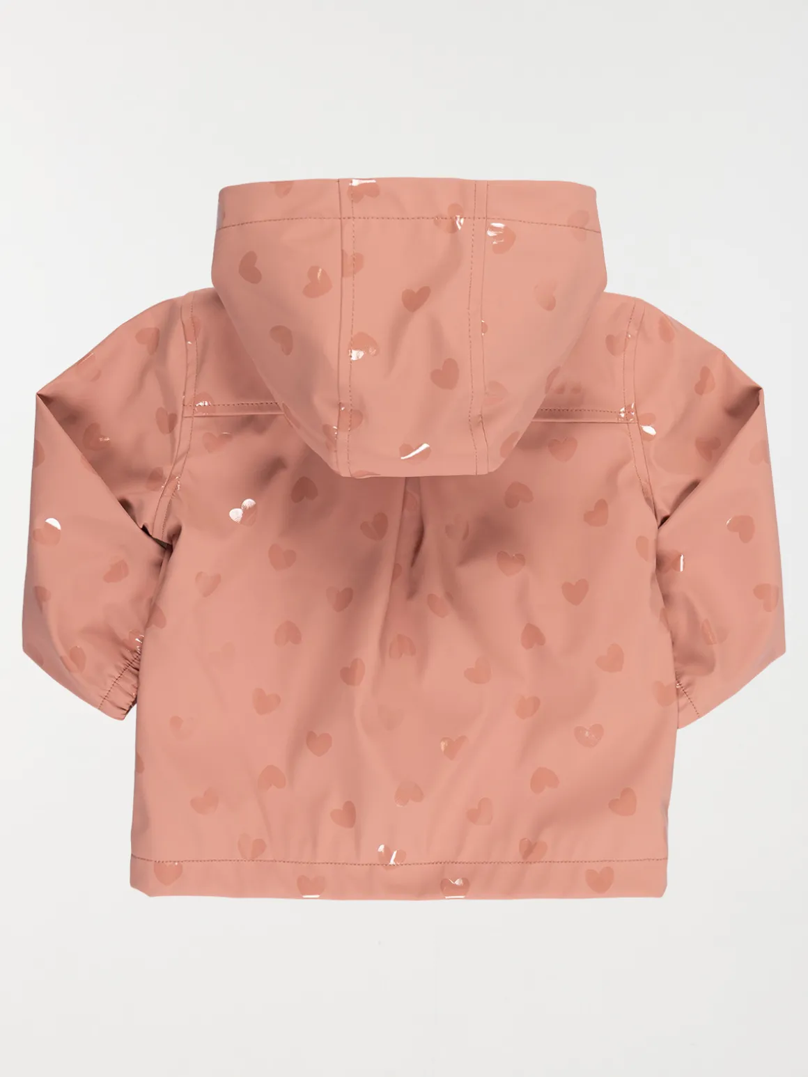 Manteau ciré à capuche fille (6-36M)