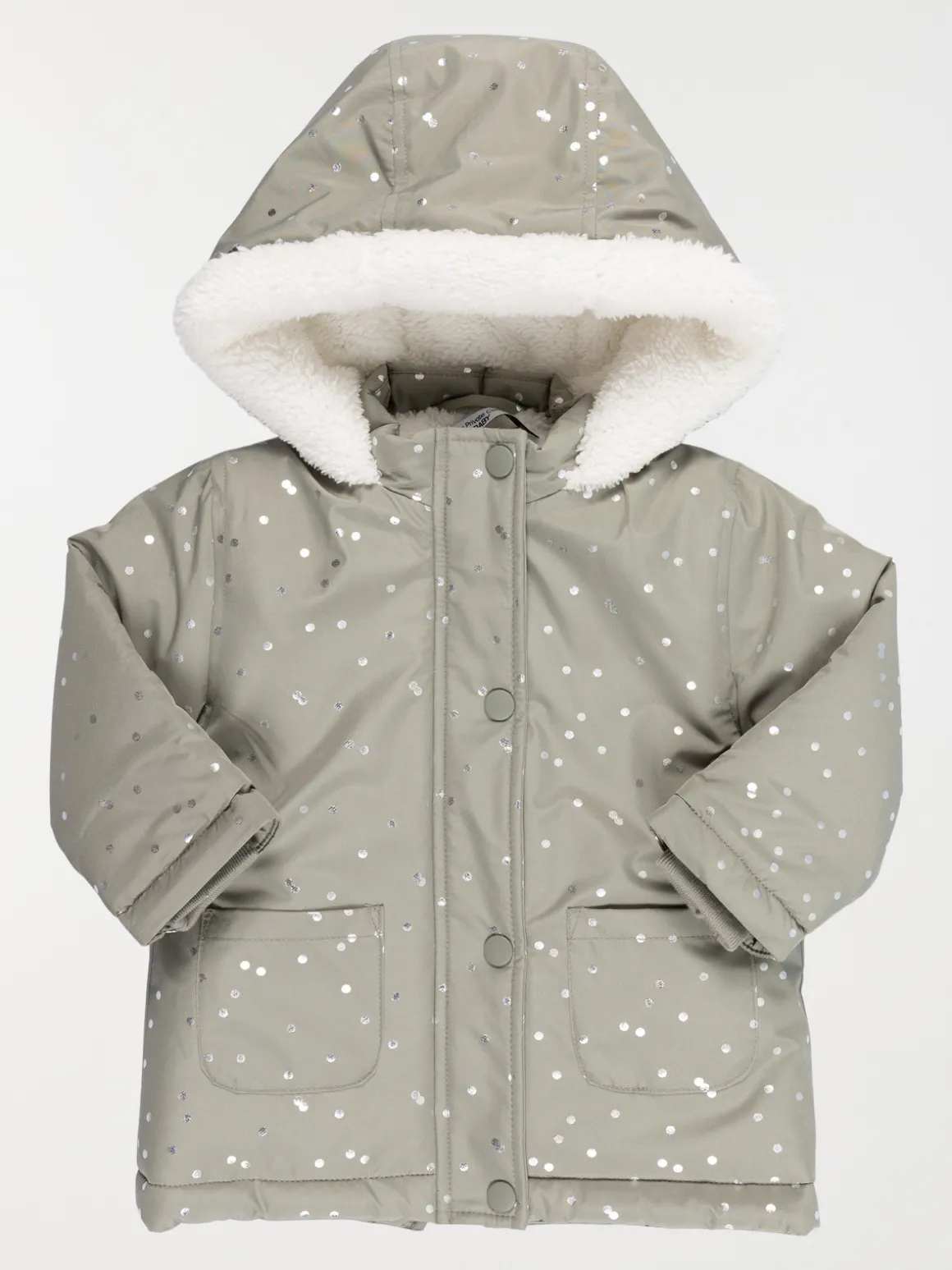Manteau imprimé fille (6-36M)