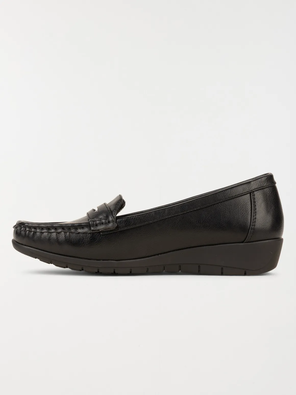 Mocassin confort femme noir (36-41)