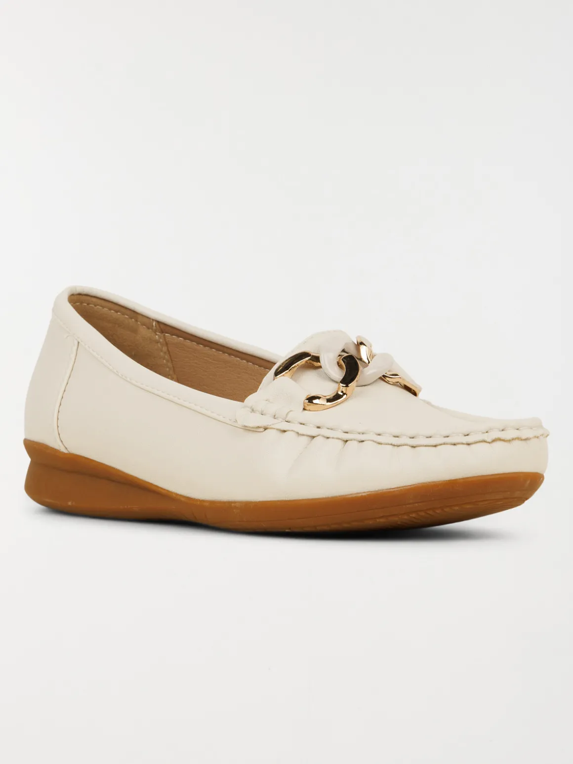 Mocassins chaînette dorée femme (36-41)