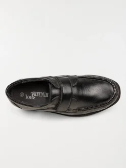 Mocassins noirs à scratchs homme (40-45)