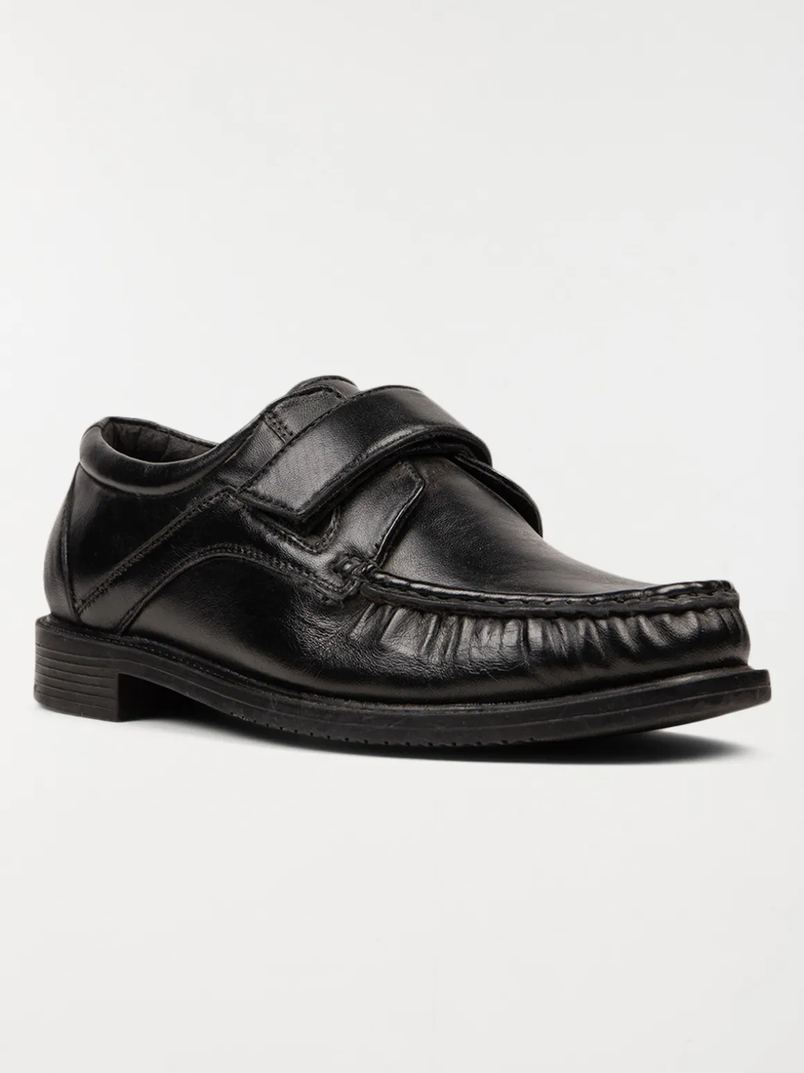 Mocassins noirs à scratchs homme (40-45)
