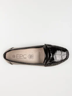 Mocassins noirs confort femme (36-41)