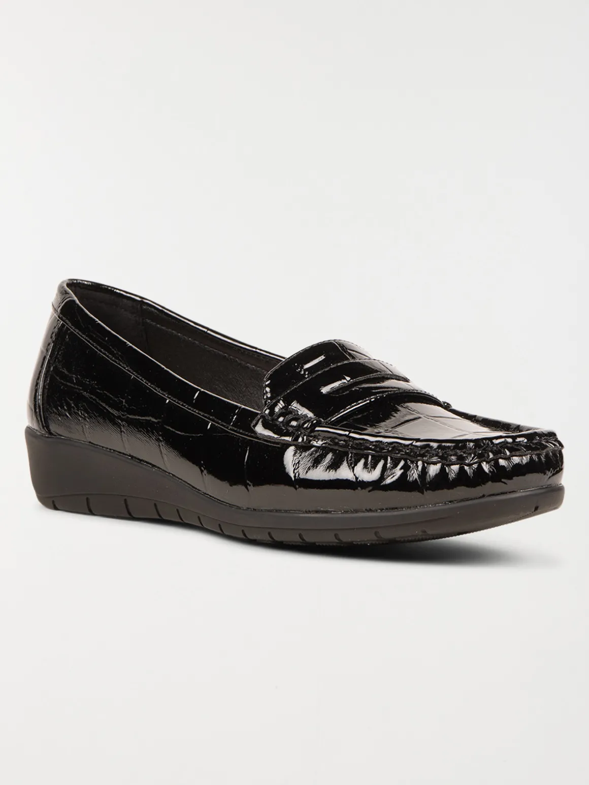 Mocassins noirs confort femme (36-41)