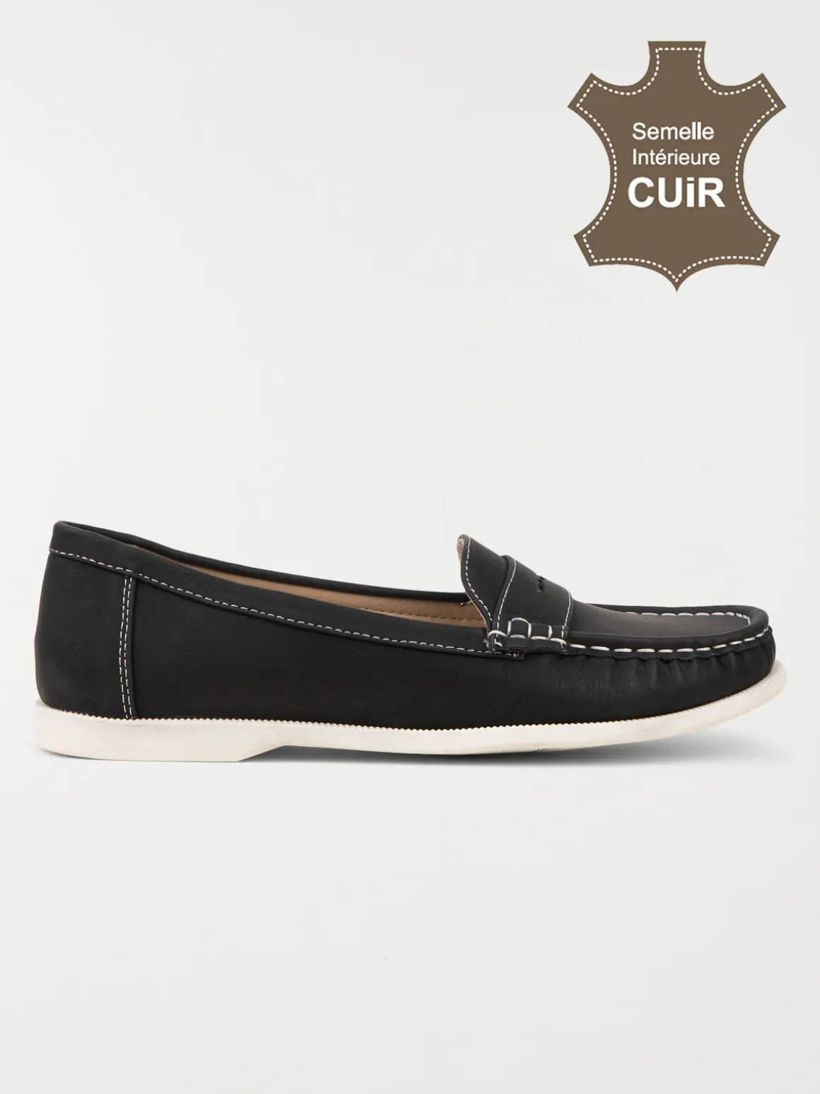 Mocassins noirs femme (36-41)