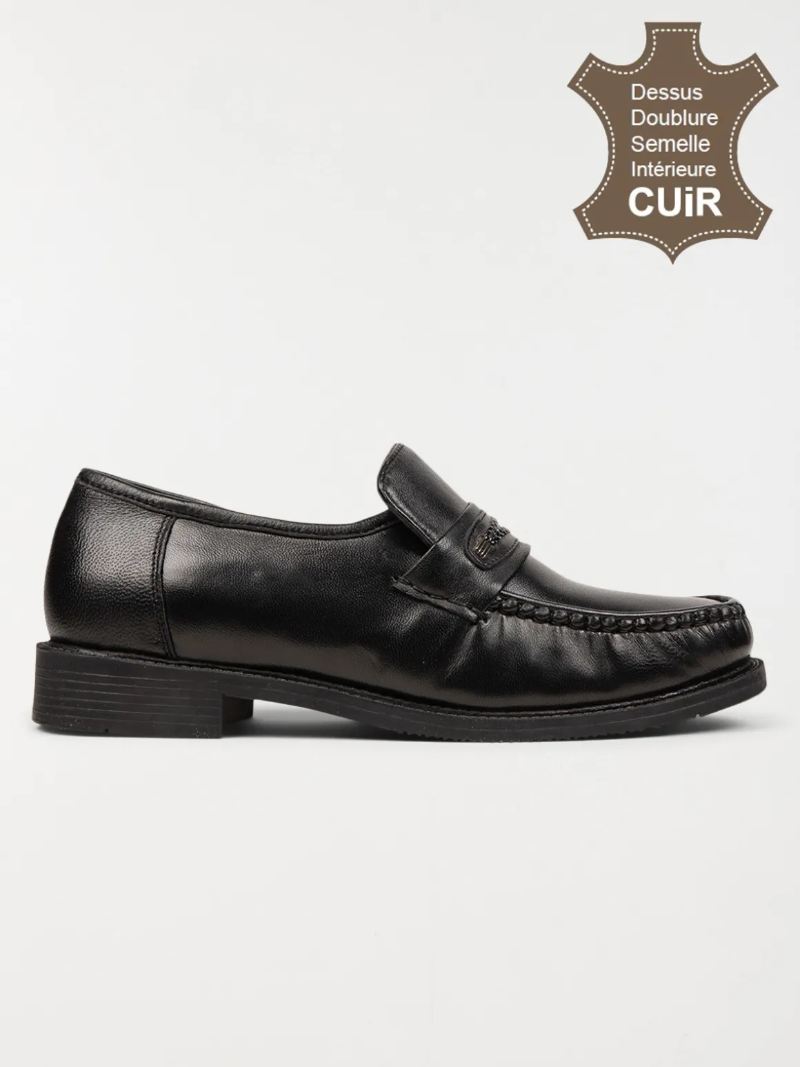 Mocassins noirs homme (40-45)