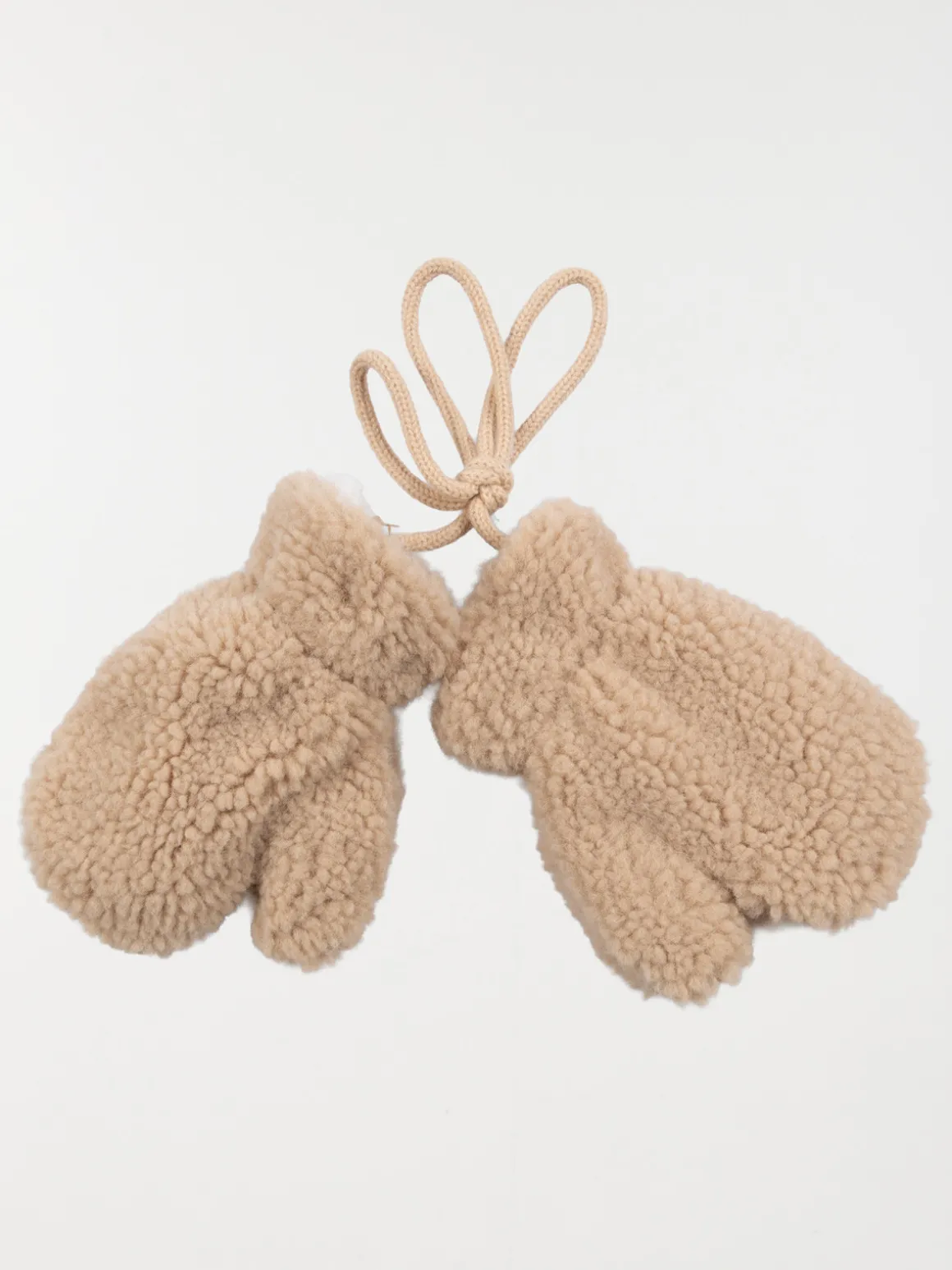Moufles coloris beige bébé