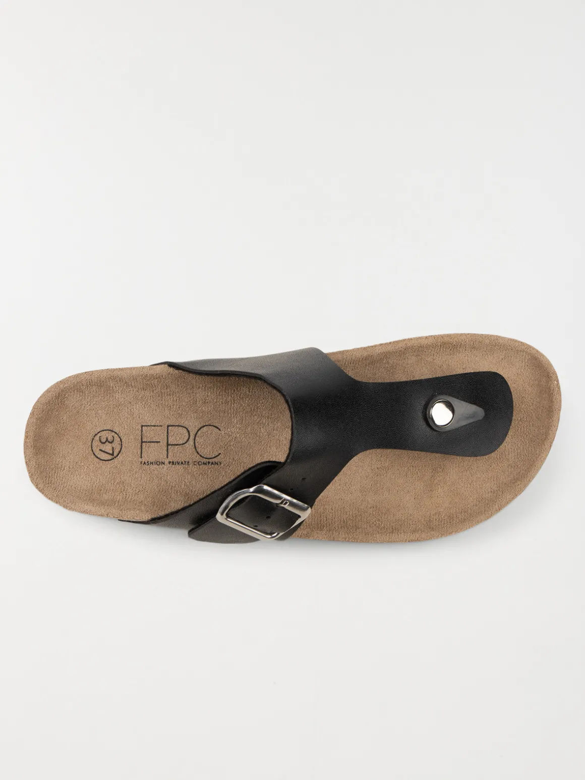 Mule confort entre-doigt noir (36-41)