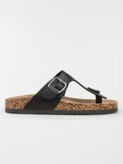 Mule confort entre-doigt noir (36-41)
