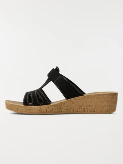 Mule confort femme noir (36-41)