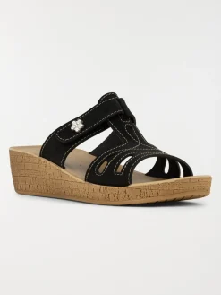 Mule confort femme noir (36-41)