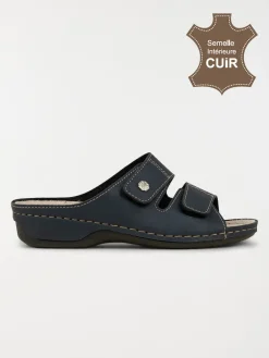 Mule confort marine femme (36-41)