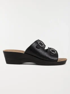 Mule confort noire femme (36-41)