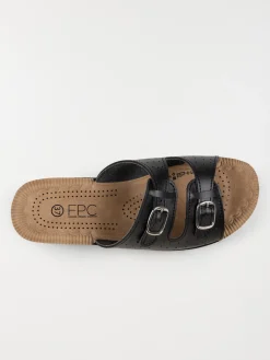 Mule confort noire femme (36-41)