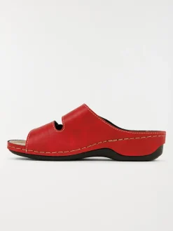 Mule confort rouge femme (36-41)