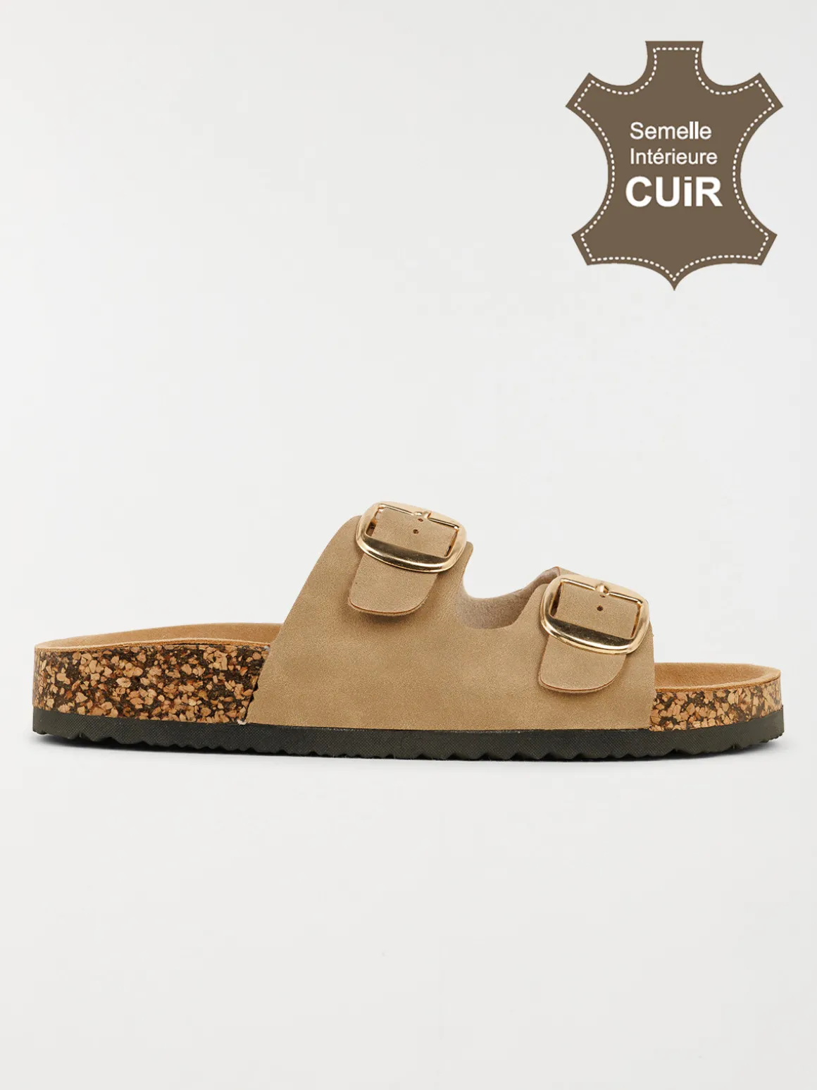 Mule plate 2 brides femme (36-41)
