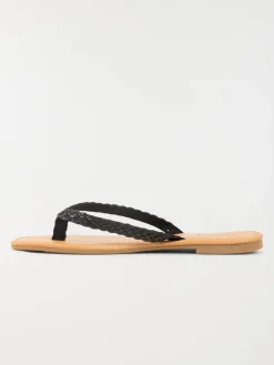 Mule plate bride tressée femme (36-41)