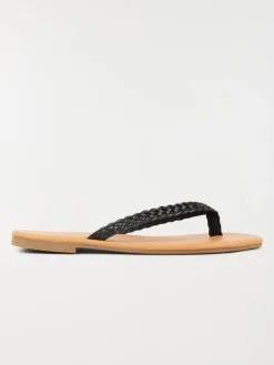 Mule plate bride tressée femme (36-41)