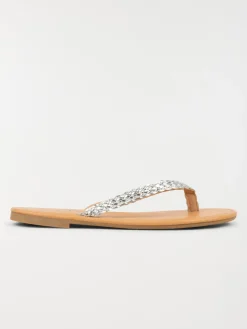Mule plate bride tressée femme (36-41)