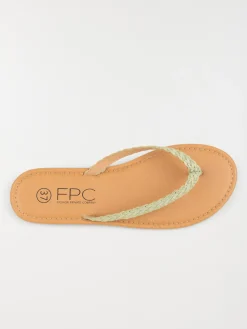 Mule plate verte menthe femme (36-41)