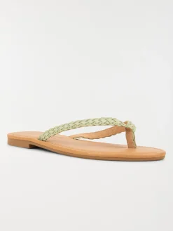 Mule plate verte menthe femme (36-41)