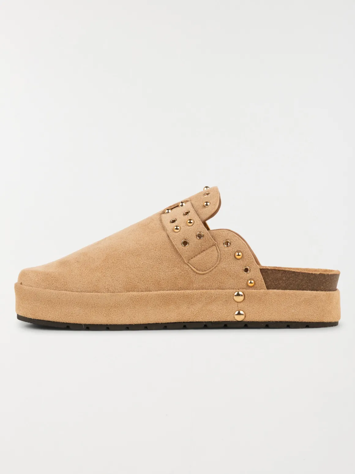 Mule plateforme femme beige (36-41)