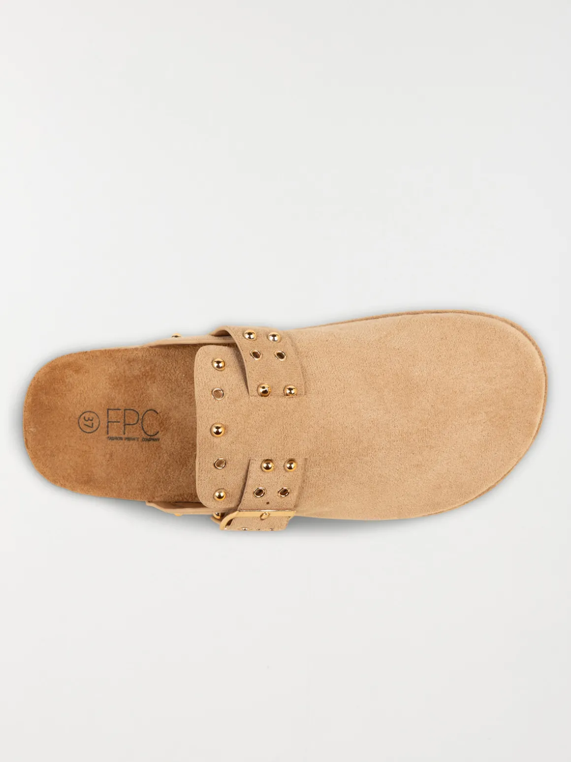 Mule plateforme femme beige (36-41)