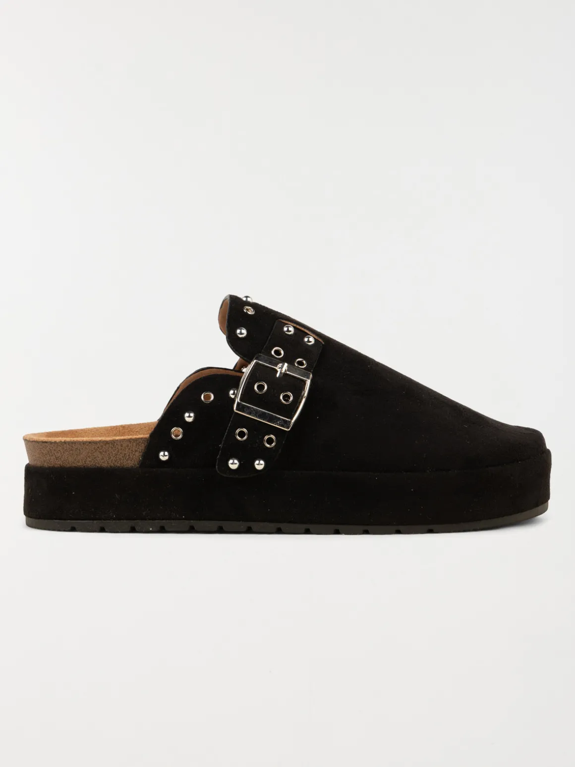 Mule plateforme femme noire (36-41)
