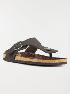 Mules à entredoigts marron (37-42)
