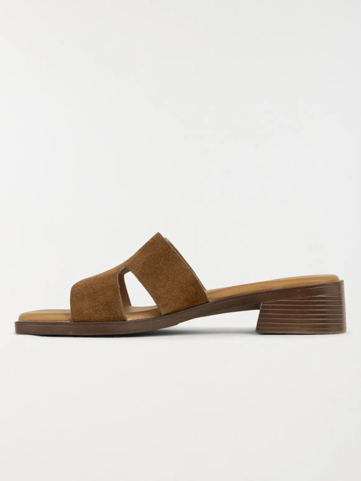 Mules à talon femme tan (36-41)