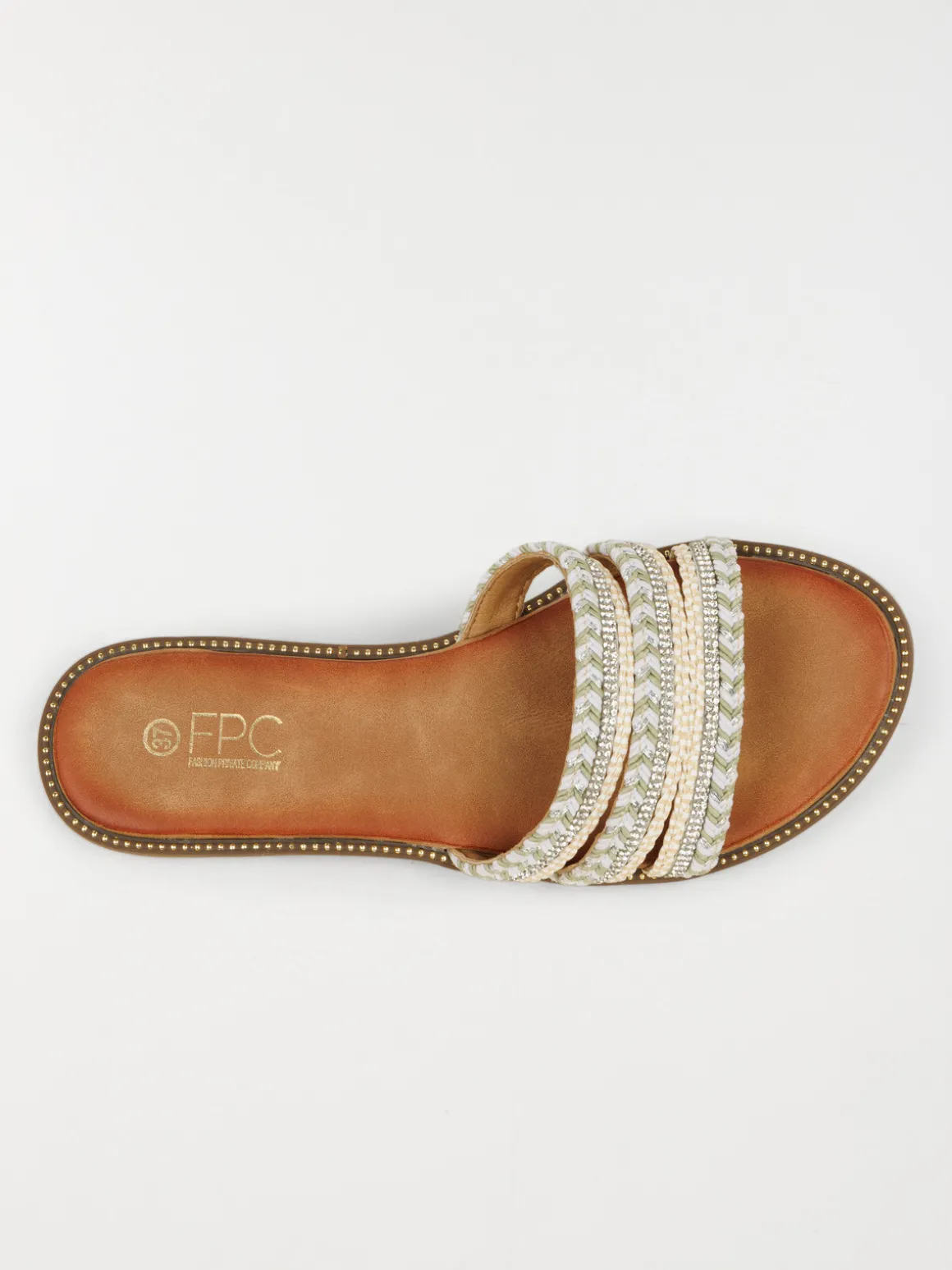 Mules brides tressées femme (36-41)