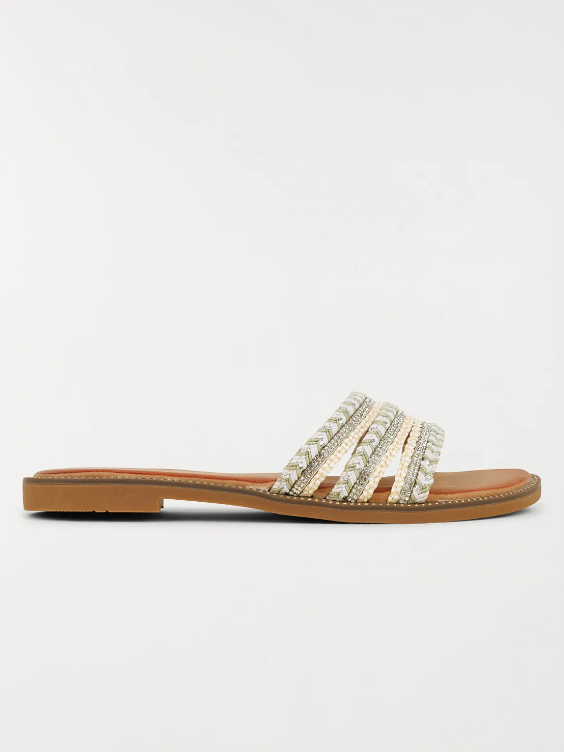 Mules brides tressées femme (36-41)