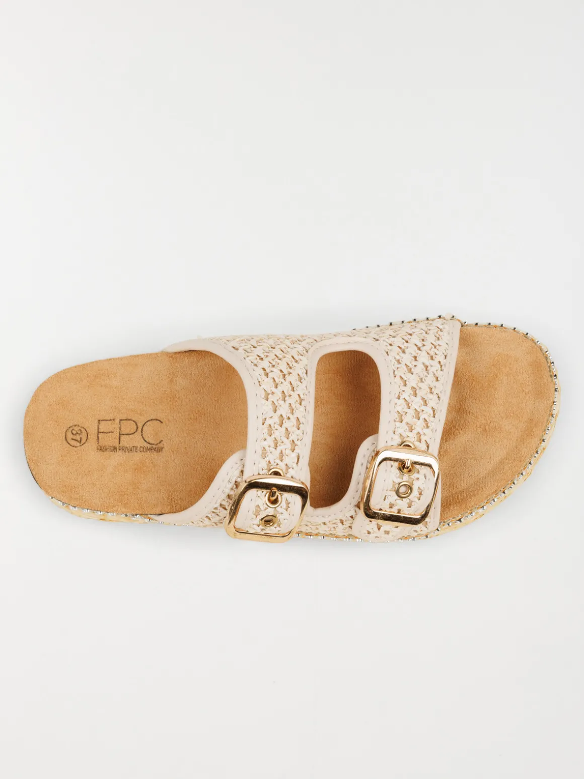 Mules coloris beige femme (37-42)