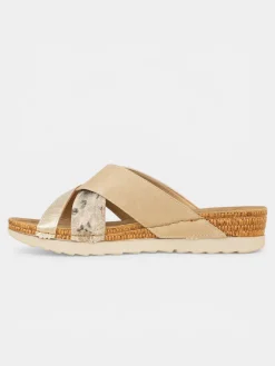 Mules coloris taupe femme (36-41)