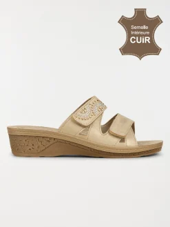 Mules confort à scratchs femme (36-41)