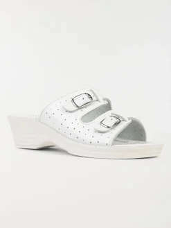 Mules conforts blanches femme (36-41)